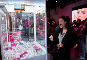 YSL Beauty_Candy Shoppe_NYFW 2024_attendee at claw machine