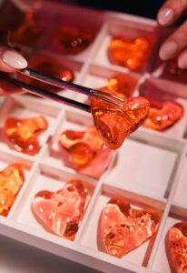 YSL Beauty_Candy Shoppe_NYFW 2024_heart shaped food