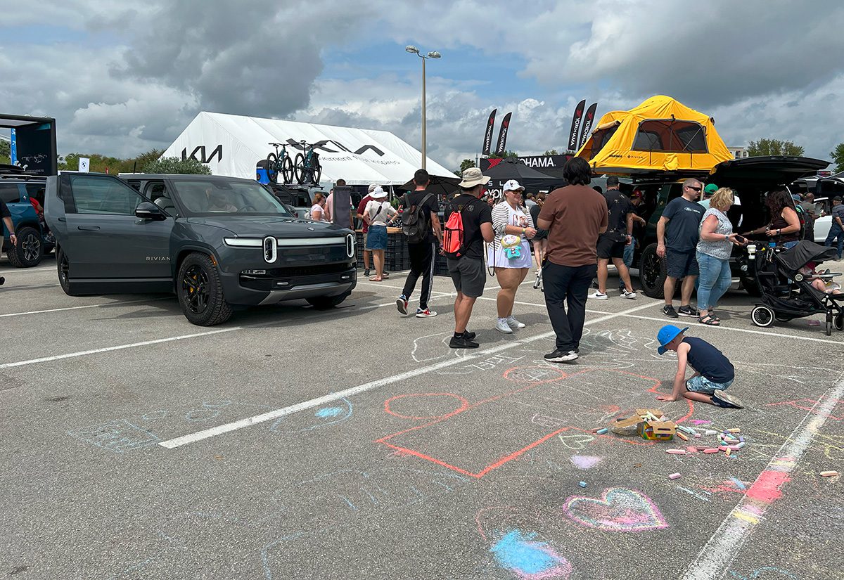 Electrify Expo Rivian booth