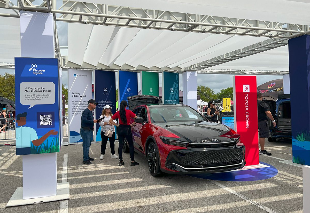 Electrify Expo Toyota booth