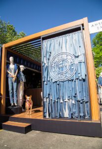 American Eagle Cafe Pop Up 2024_austin_denim display