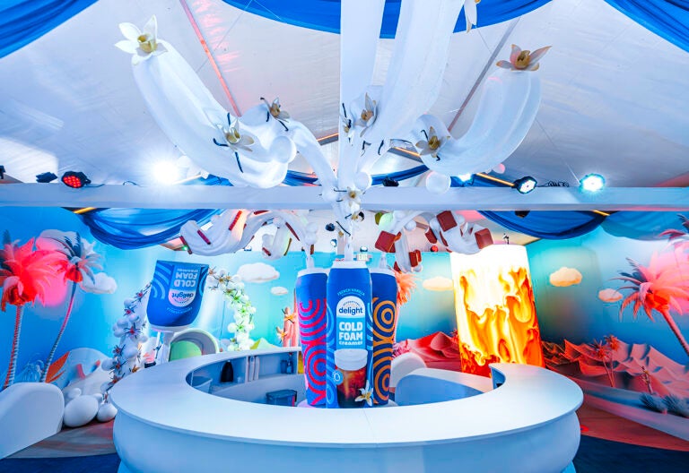 International Delight cold foam house coachella 2024 experiential marketing