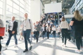 Stock Trade Show Attendees Event Marketer