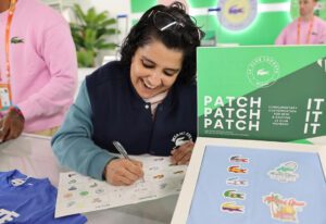Lacoste at Miami Open patches