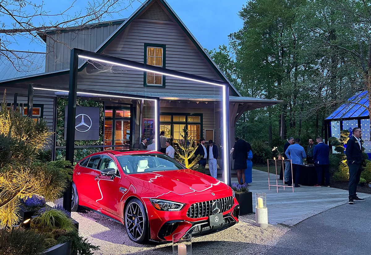 Mercedes-Benz Masters Experience clubhouse display