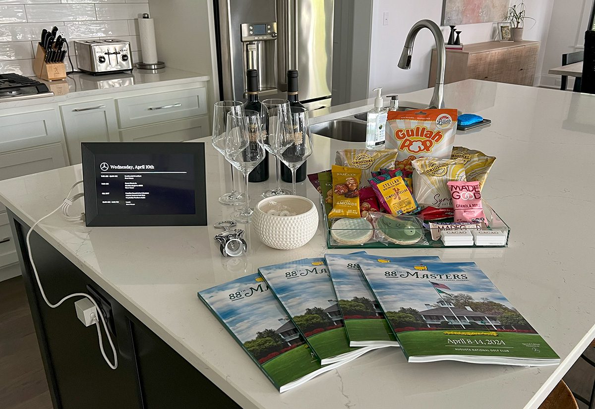 Treats at the house for Mercedes-Benz Masters Experience