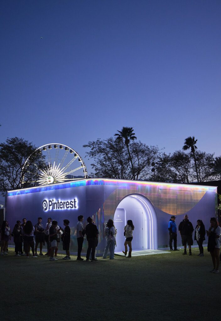 Pinterest_Manifest Station_Coachella 2024_Credit Kelly Puleio_exterior night