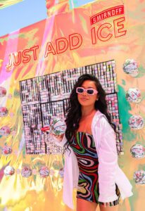 Smirnoff ICE_Coachella 2024 experiential marketing _BFA photos disco balls