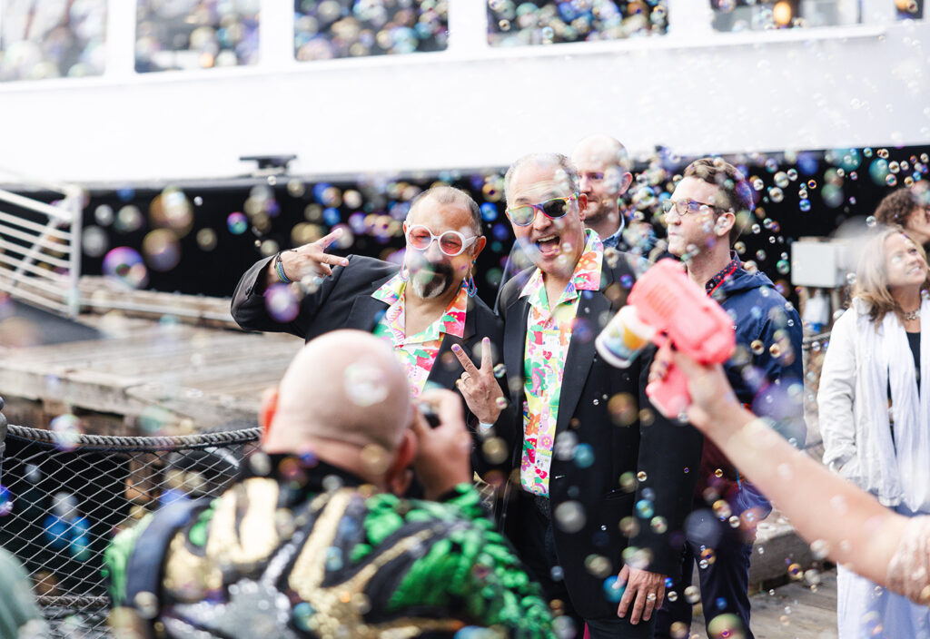 Visit Seattle_Pride 2024_Vow Renewals_ceremony bubbles
