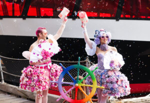 Visit Seattle_Pride 2024_Vow Renewals_rainbow ship wheel