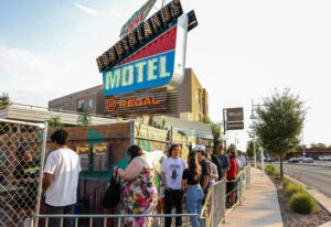 Mountain Dew, Regal, and Lionsgate host “Mountain Dew Borderlands Motel” event on Monday July 22, 2024 in Albuquerque, New Mexico to Celebrate the upcoming Borderlands film. (Kim Cook/AP Content Services for Mountain Dew)
