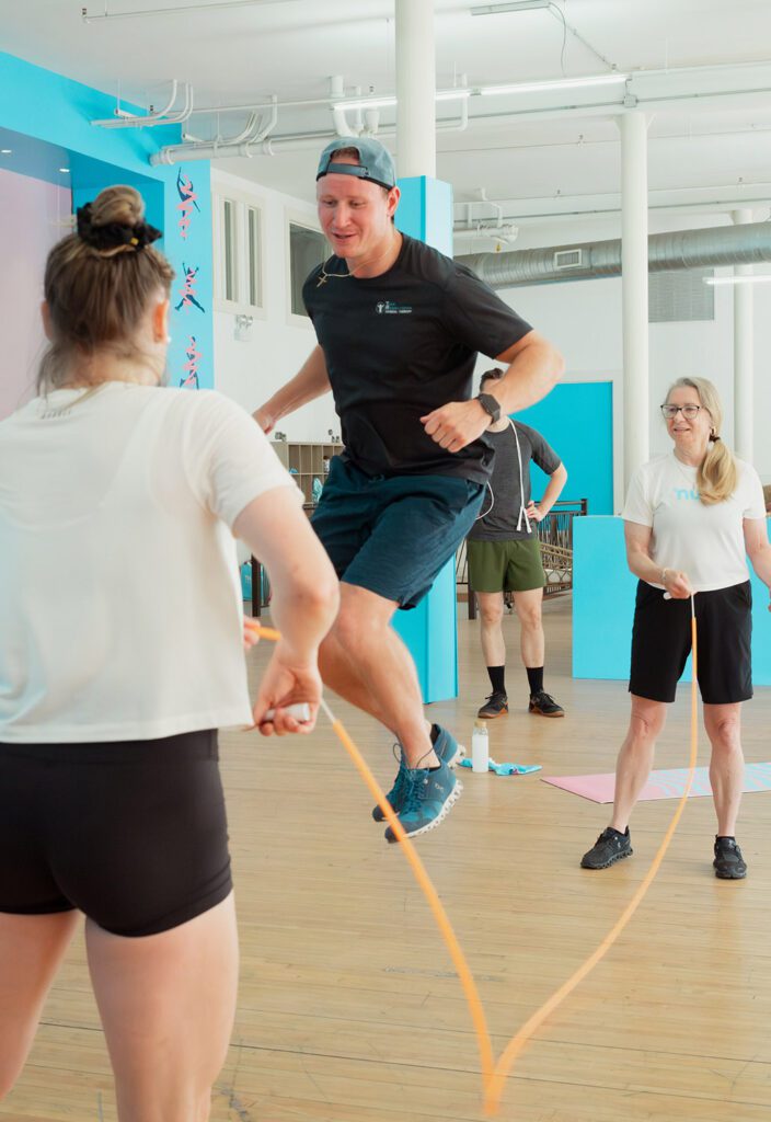 Nuun Hydration Unexpectercise attendees skipped to the beat with World Jump Rope champion Tori Boggs.
