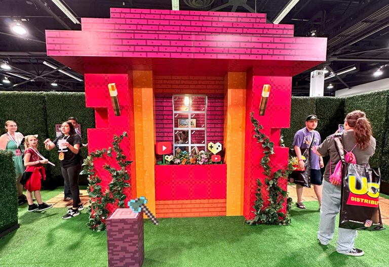 VidCon 2024 Minecraft booth