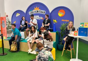 YouTube Creator Stadium lounge