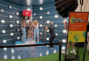 YouTube Creator Stadium lounge