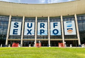 Surf Expo sign at the OCCC