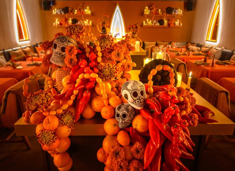 Tequila Don Julio ofrendas table Día de Muertos Celebration in London on 11.02