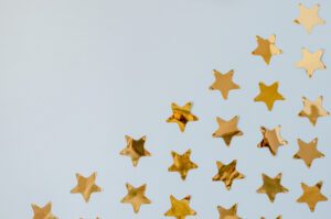 Stock Anniversary Stars Event Marketer