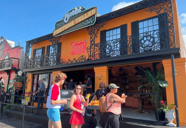 Cheetos booth at Chips & Sips Quarter