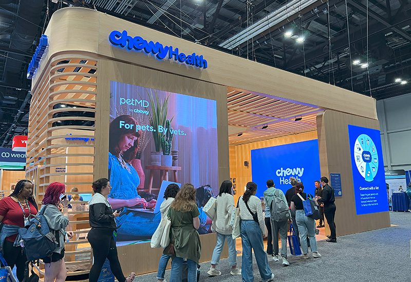 Chewy Health booth at VMX 2025