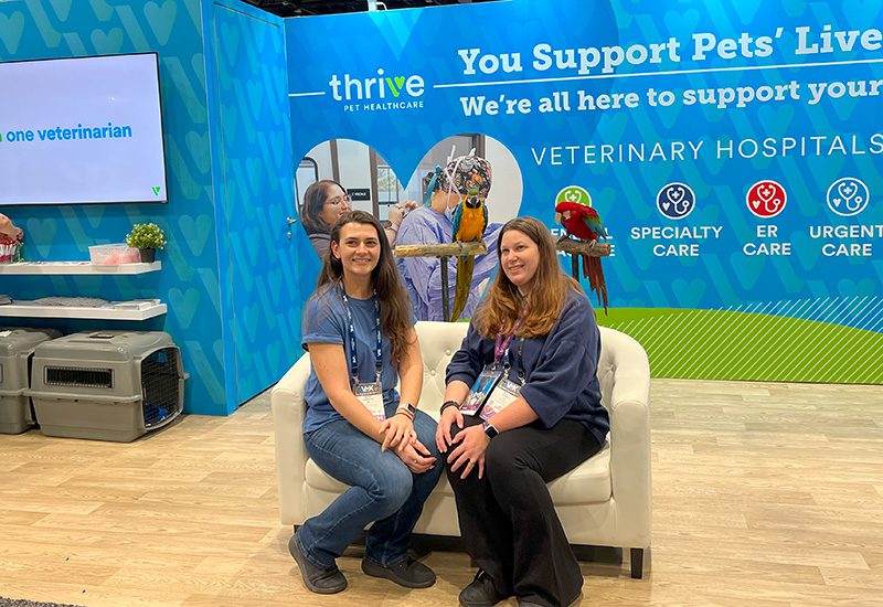 Thrive offered a parrot photo op at VMX
