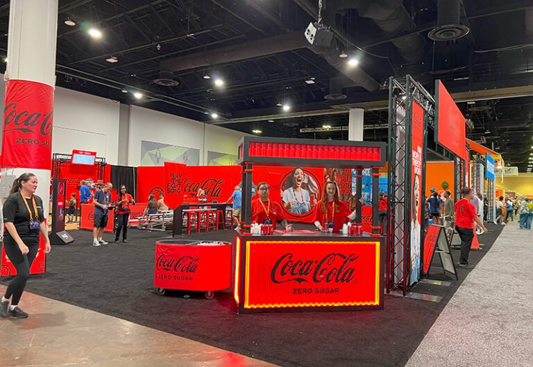 Coca-Cola Zero Sugar booth
