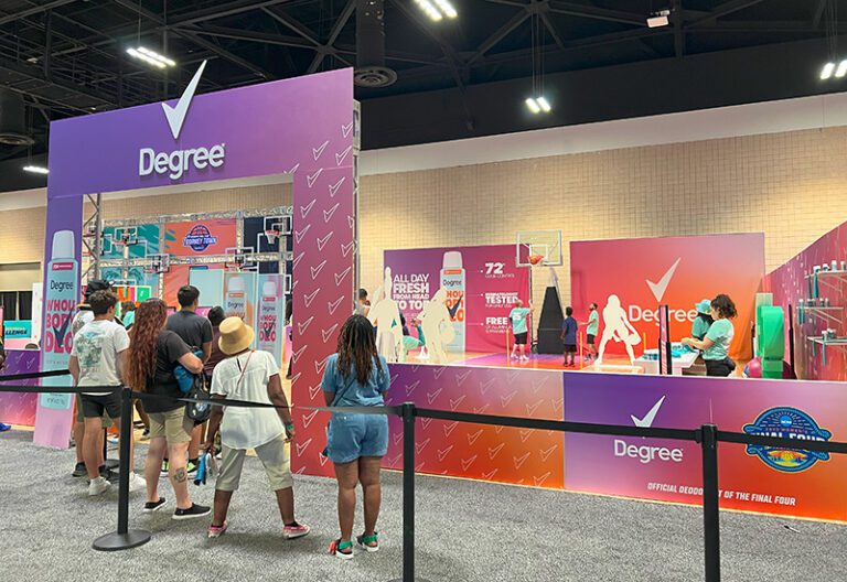 Women's Final Four Degree booth
