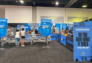 Women's Final Four Powerade booth