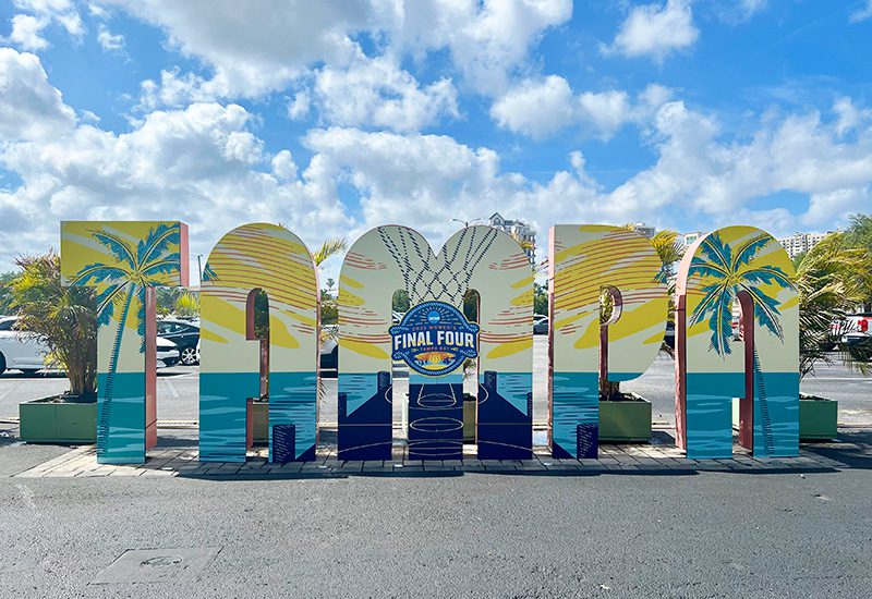 2025 Women's Final Four Tampa sign