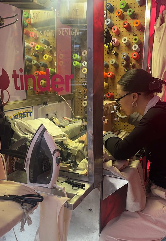 Alternations specialist at Tinder ExCycle Pop-up