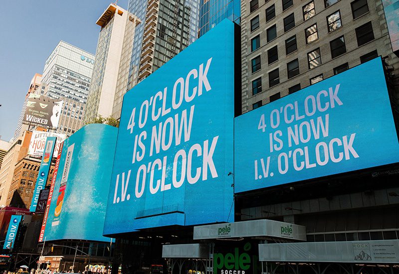 Liquid I.V. Times Square signs