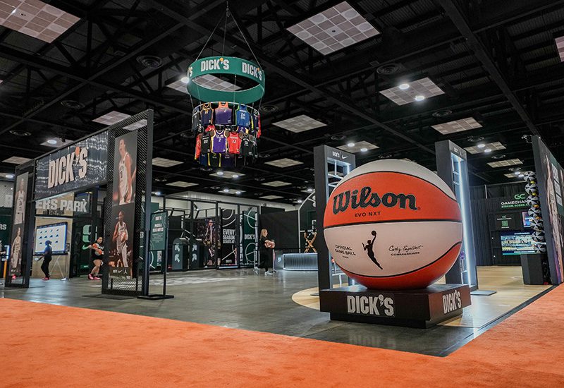 DICK'S Sporting Goods x Nike Ballers Park booth at WNBA Live
