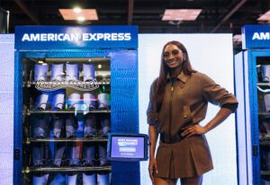 Kiki Iriafen at Amex's WNBA All-Star Pop-Up
