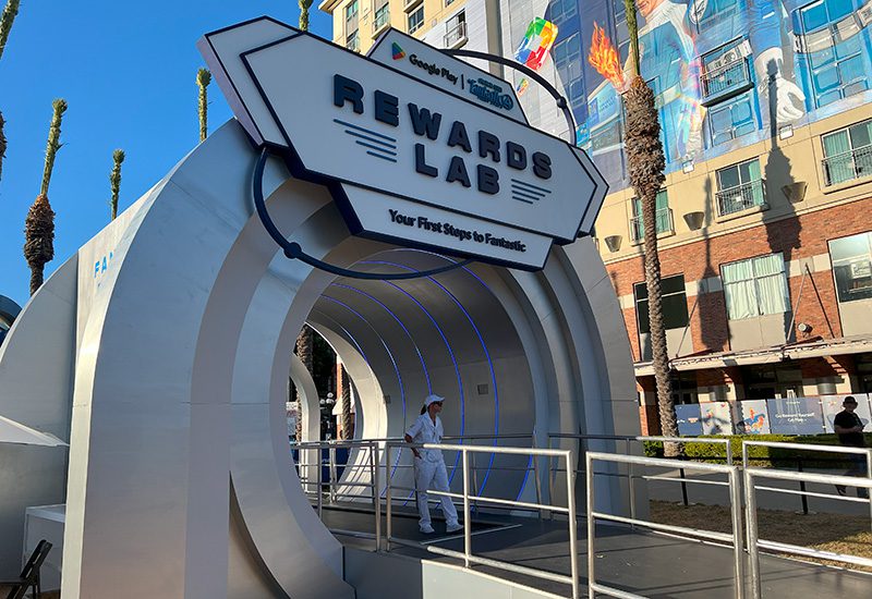 Google Play Fantastic Four-themed activation at San Diego Comic-Con 2025