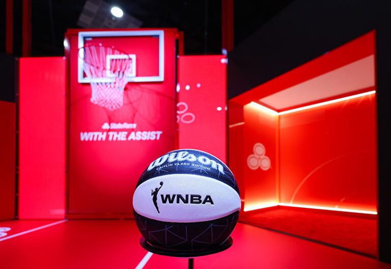 State Farm With the Assist booth at WNBA Live