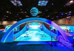 WNBA Live's AT&T booth