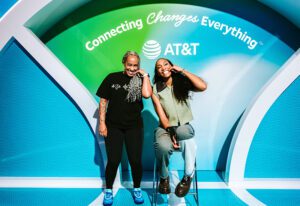 A'ja Wilson meet-and-greet at WNBA Live's AT&T booth