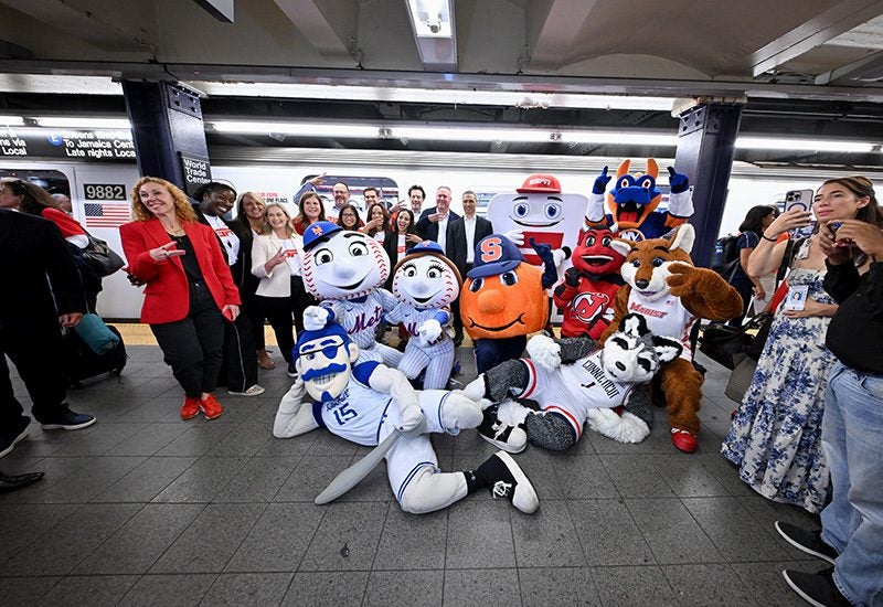 NY Mascots with ESPN team