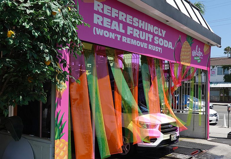 Evolution Fresh’s Soda-Powered Car Wash
