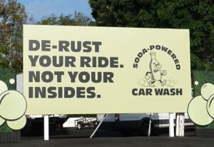 Evolution Fresh’s Soda-Powered Car Wash