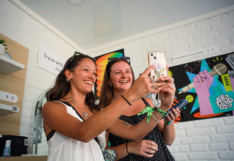 Google Shopping experience at Lollapalooza
