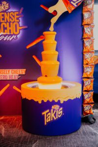Taki's Intense Nacho Tour fountain
