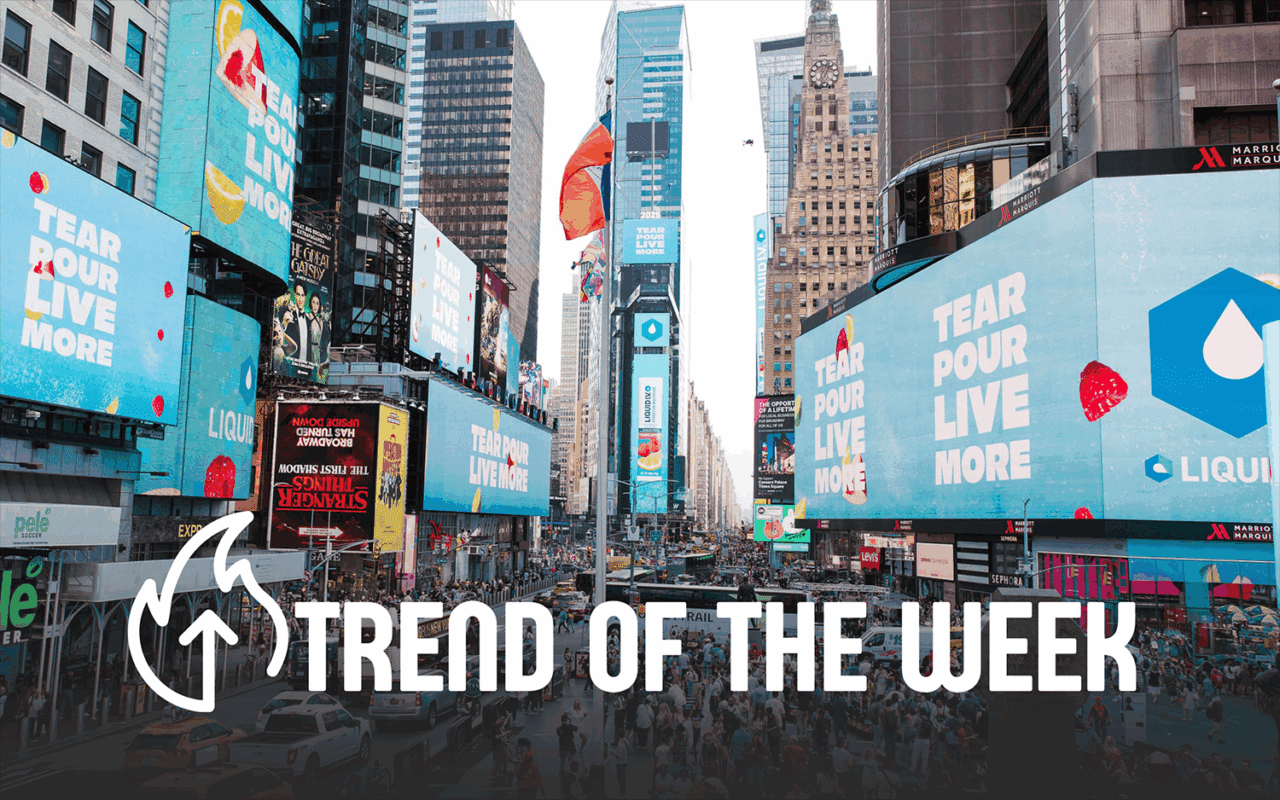 times square takeover campaigns - trend of the week