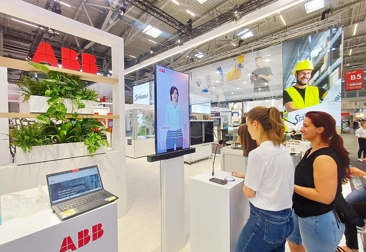 AI Methuman ABB Trade show