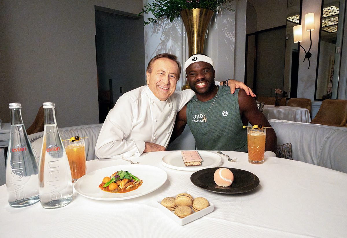 Chef Daniel Boulud and Frances Tiafoe