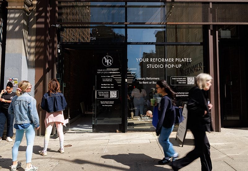 Your Reformer NYC Pop-up Exterior