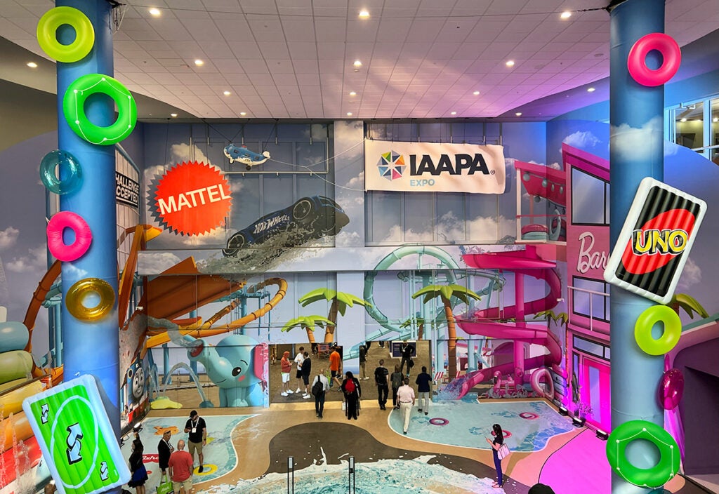 IAAPA Expo convention center Mattel entrance