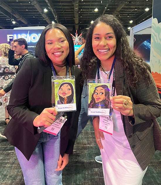 Anna Nicholson and Melencia Lattimore at EMS 2025