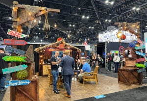 Alcorn McBride tiki bar booth