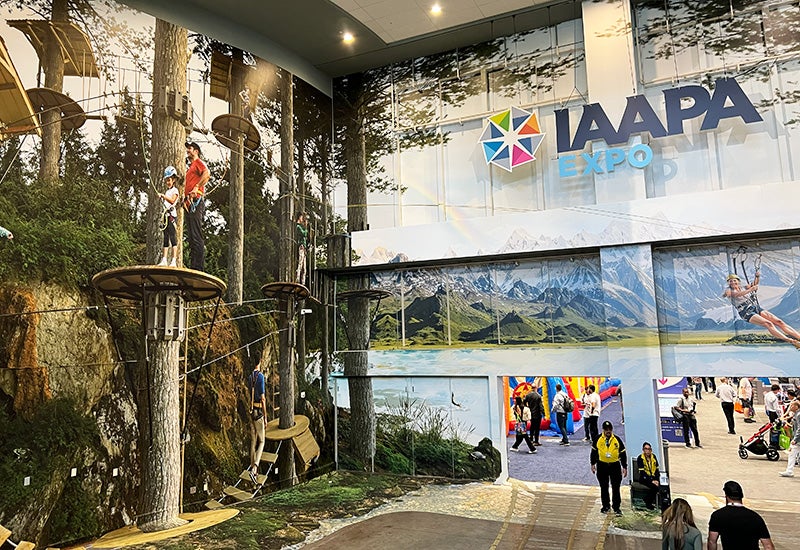 IAAPA Expo 2025 Ropes Course Entrance